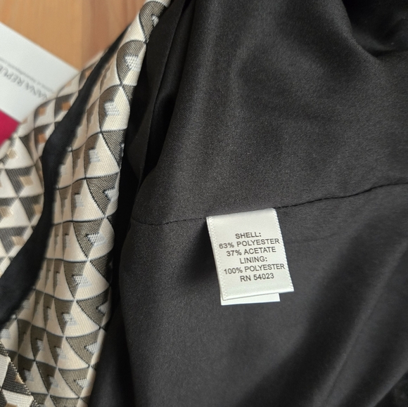 Banana Republic Pencil Skirt Metallic Gold Geometric  Size 0 NWT - Picture 10 of 10